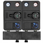 Grupa pompowa IBO 2 obiegi - rozdzielacz + siłownik + pompa elektroniczna