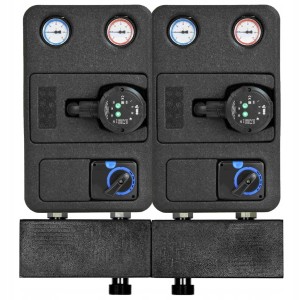 Grupa pompowa IBO 2 obiegi - rozdzielacz + siłownik + pompa elektroniczna