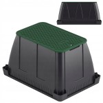 Studzienka zaworowa prostokątna STANDARD - zielona pokrywa