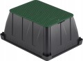 Studzienka zaworowa prostokątna JUMBO - zielona pokrywa