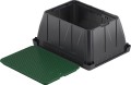 Studzienka zaworowa prostokątna JUMBO - zielona pokrywa