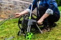 Wózek metalowy do węża 60m 1/2" EXP STALCO GARDEN