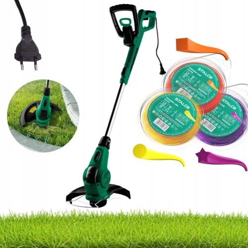 Podkaszarka sieciowa do trawy STALCO 25CM + 3 żyłki 1,6mmx15m