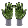 Rękawice nylonowe NITRILE FLEX DOTS R. 7 (S) STALCO PERFECT