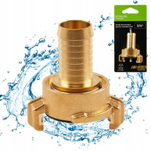 Złącze obrotowe mosiężne z króćcem do węża 1/2" BRS STALCO GARDEN