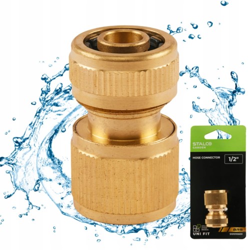 Szybkozłącze przelotowe do węża  1/2” STR STALCO GARDEN