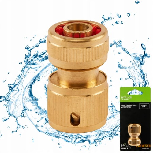 Szybkozłącze ze stopem mosiężne do węża 1/2” BRS STALCO GARDEN