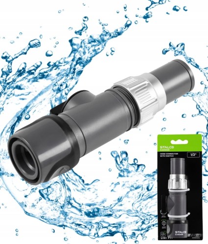 Szybkozłącze z zaworem do węża 1/2” XTR STALCO GARDEN