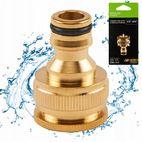 Szybkozłączka mosiężna z gwintem wew. 3/4" do 1" BRS STALCO GARDEN