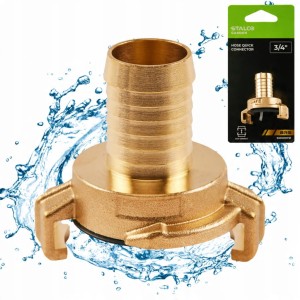 Złącze obrotowe mosiężne z króćcem do węża 3/4" BRS STALCO GARDEN