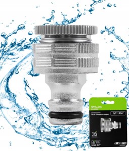 Szybkozłączka aluminium przyłącze z gwintem wew. 1/2"-3/4" XTR STALCO GARDEN