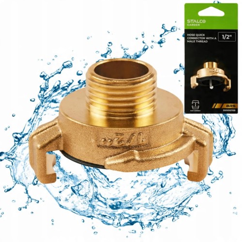 Złącze błyskawiczne mosiężne z gwintem wew. 1/2" BRS STALCO GARDEN