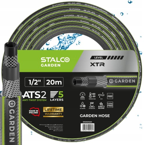 Wąż ogrodowy ATS 1/2" 20 m 5-warstw XTR STALCO GARDEN