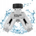 Rozdzielacz ogrodowy aluminiowy podwójny 3/4" XTR STALCO GARDEN
