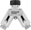 Rozdzielacz ogrodowy aluminiowy podwójny 3/4" XTR STALCO GARDEN