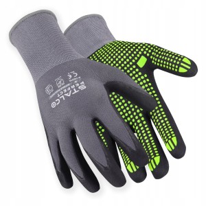 Rękawice nilonowe STALCO NITRILE FLEX DOTS r. 11” S-76321