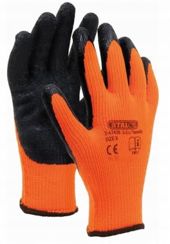 Rękawice poliestrowe robocze S-ECO THERMGRIP roz 11 - XXL 1 para STALCO BHP
