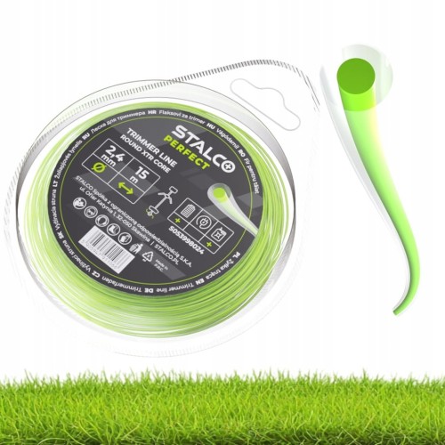 Żyłka tnąca okrągła wzmocniona  2,4mm/15m STALCO XTR CORE