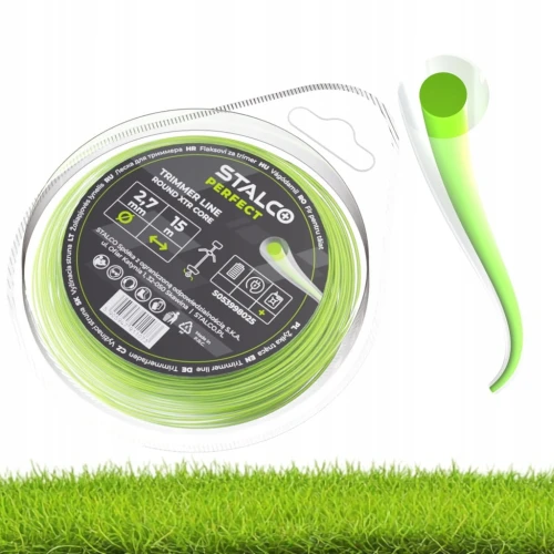 Żyłka tnąca okrągła wzmocniona  2,7mm/15m STALCO XTR CORE