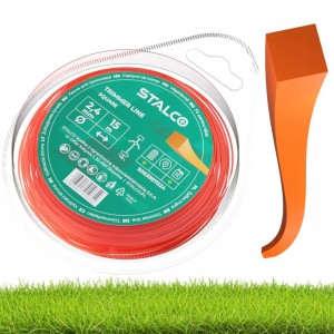 Żyłka tnąca kwadratowa 2,4mm/15m STALCO SQUARE