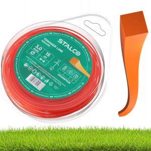 Żyłka tnąca kwadratowa 3mm/15m STALCO SQUARE