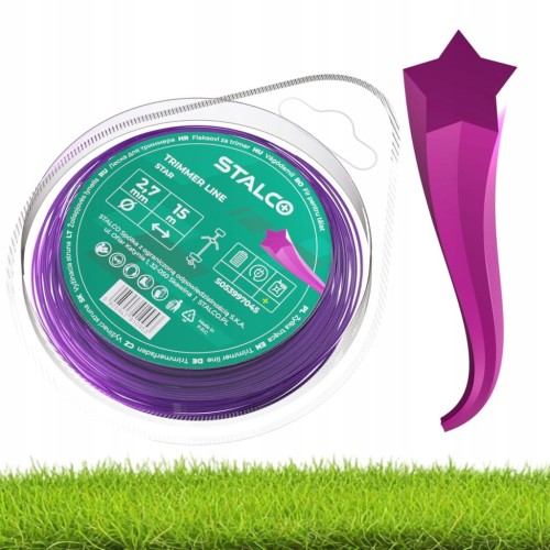 Żyłka tnąca gwiazdka 2,7mm/15m STALCO STAR
