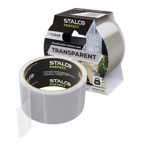 Taśma naprawcza transparentna 50mm x 5m STALCO