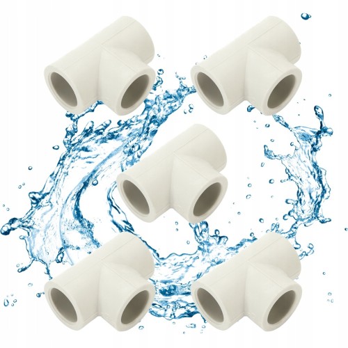 5 x Trójnik PP PP-R zgrzewany fi 20 mm