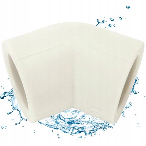 Kolanko zgrzewane PP PP-R 45 stopni fi 40 mm