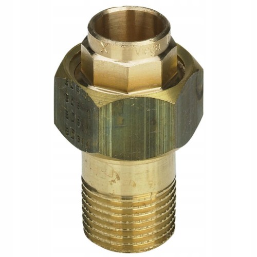 Śrubunek prosty miedziany GZ-LW do lutowania 1/2" x 15 mm
