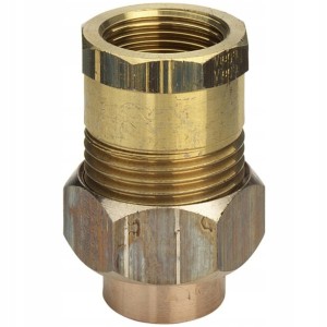 Śrubunek prosty miedziany GZ-LW do lutowania 1/2" x 15 mm