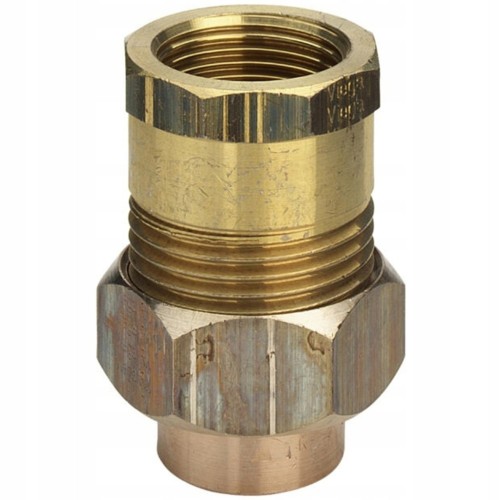 Śrubunek prosty miedziany GZ-LW do lutowania 1/2" x 15 mm