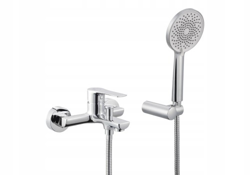 Bateria wannowa ścienna BORNEO chrom Diamond