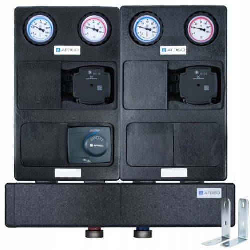 Grupa pompowa z mieszaniem rozdzielacz 2 obiegi PRIMOTHERM GRUNDFOS AFRISO