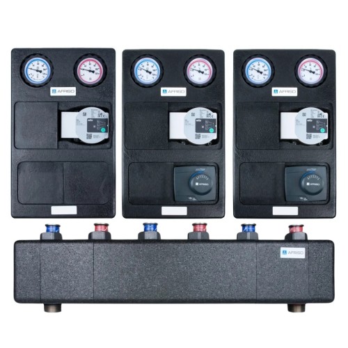 AFRISO Grupa pompowa WILO 25/6 3 obiegi sprzęgło z mieszaczem ARM PROCLICK