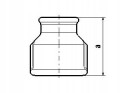 Mufa redukcyjna żeliwna czarna 5/4" x 6/4"