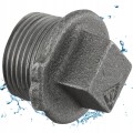 Korek z obrzeżem żeliwny czarny 2" DN50