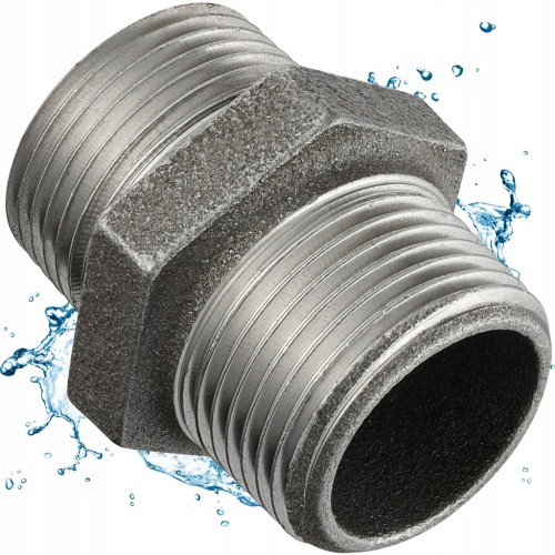 Nypel  żeliwny czarny 3" DN80