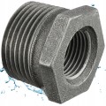 Złączka redukcyjna żeliwna czarna 10/4" x 2" do instalacji