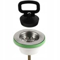 Spust z korkiem do umywalki i zlewu 5/4" z tworzywa Diamond