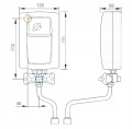 Elektryczny przepływowy podgrzewacz wody KOSPEL EPS2-5,5 z baterią –3,5 kW, 230 V
