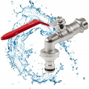 Zawór ogrodowy czerpalny kulowy BRS 1/2” - 3/4” STALCO GARDEN