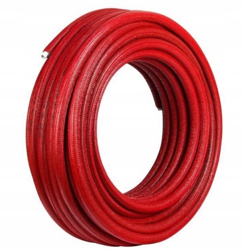 Rura PEX/PEX/Al/PEX 25 mm w otulinie czerwonej 9 mm - 50 mb