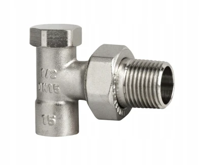 Zawór grzejnikowy 1/2" x 15 kątowy do rury miedzianej