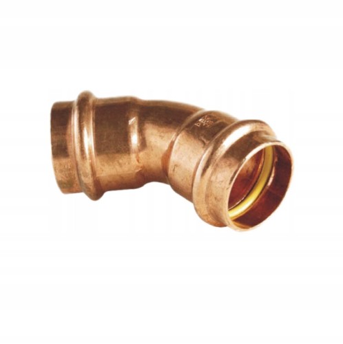 Łuk dwukielichowy 22 mm 90 stp. do miedzi PRESS GAS PRESS GAS IBP