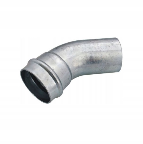 Łuk jednokielichowy 28 mm 45 stopni do miedzi PRESS CARBON IBP