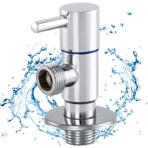 Zawór kątowy do umywalki baterii z głowicą ceramiczną 1/2" x 1/2" chrom