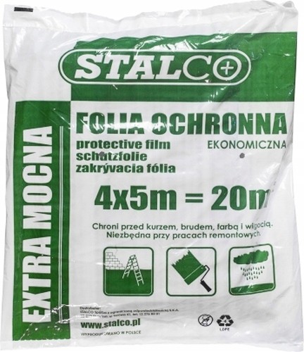 Folia malarska 4 m x 5 m LDPE 300g STANDARD STALCO