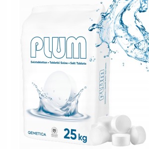 Tabletki solne do zmiękczania wody PLUM 25 kg