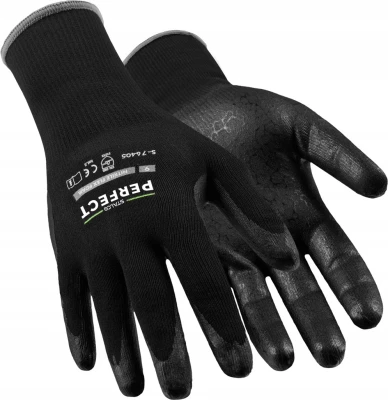 Rękawice nylonowe NITRILE FLEX FOAM L r. 9 STALCO